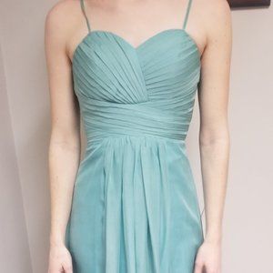 Blue Teal Bridesmaid Prom Homecoming Formal Dress